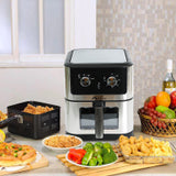 8L Alivio Air Fryer With Basket Drawer With Adjustable Thermometer & Timer