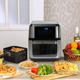 Alivio 12L Large Air Fryer Oven, 1800W Family Size Digital Air Fryer with Rotisserie